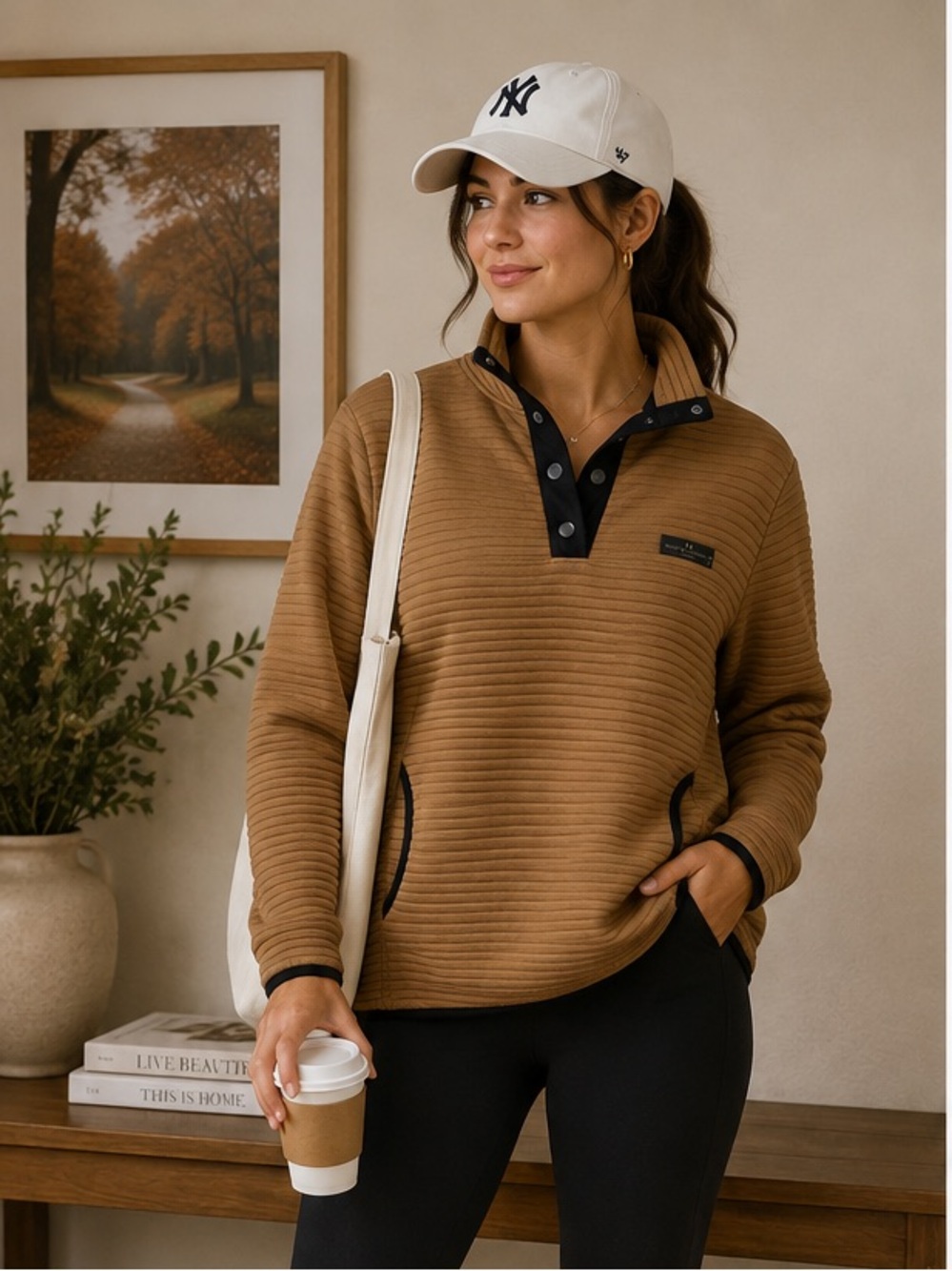 Simply Southern Camel Pullover Sweatshirt